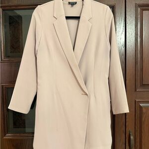 Topshop Women's Blazer in Soft Pink